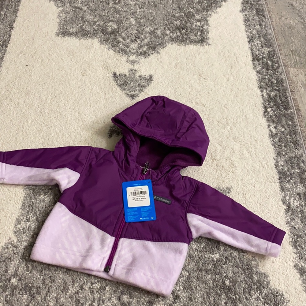 Columbia hooded fleece jacket